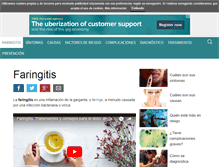 Tablet Screenshot of faringitis.org